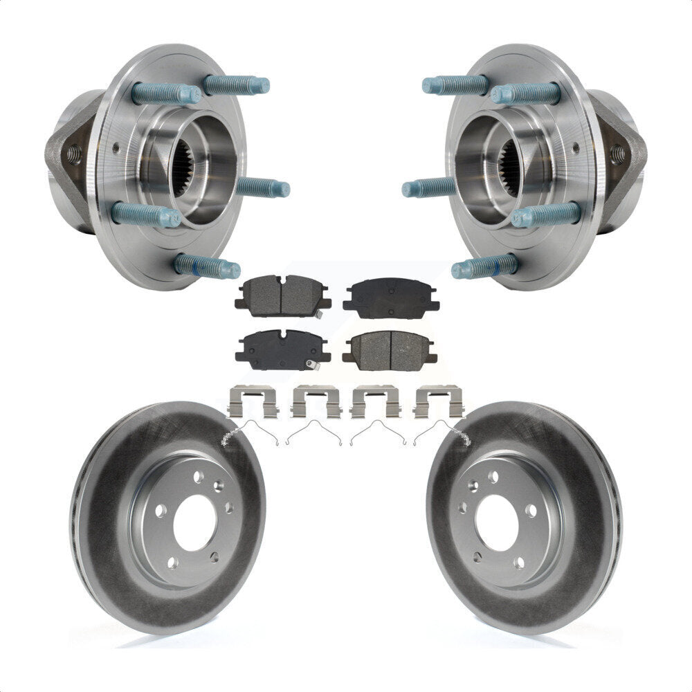 Kit de Rotor et de plaquettes de frein revêtus de roulement de moyeu avant, pour Chevrolet Equinox GMC Terrai