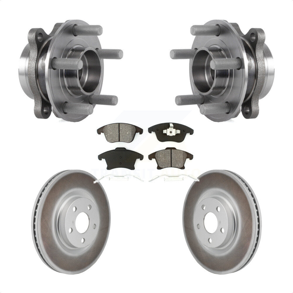 Kit de plaquettes de Rotor de frein à disque enduit de roulement de moyeu avant pour Lincoln MKZ 2017 2020 – 2.0