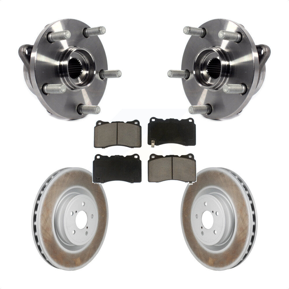 Kit de rotor de frein et de plaquettes avec roulement de moyeu avant, pour Subaru Impreza WRX ST 2004