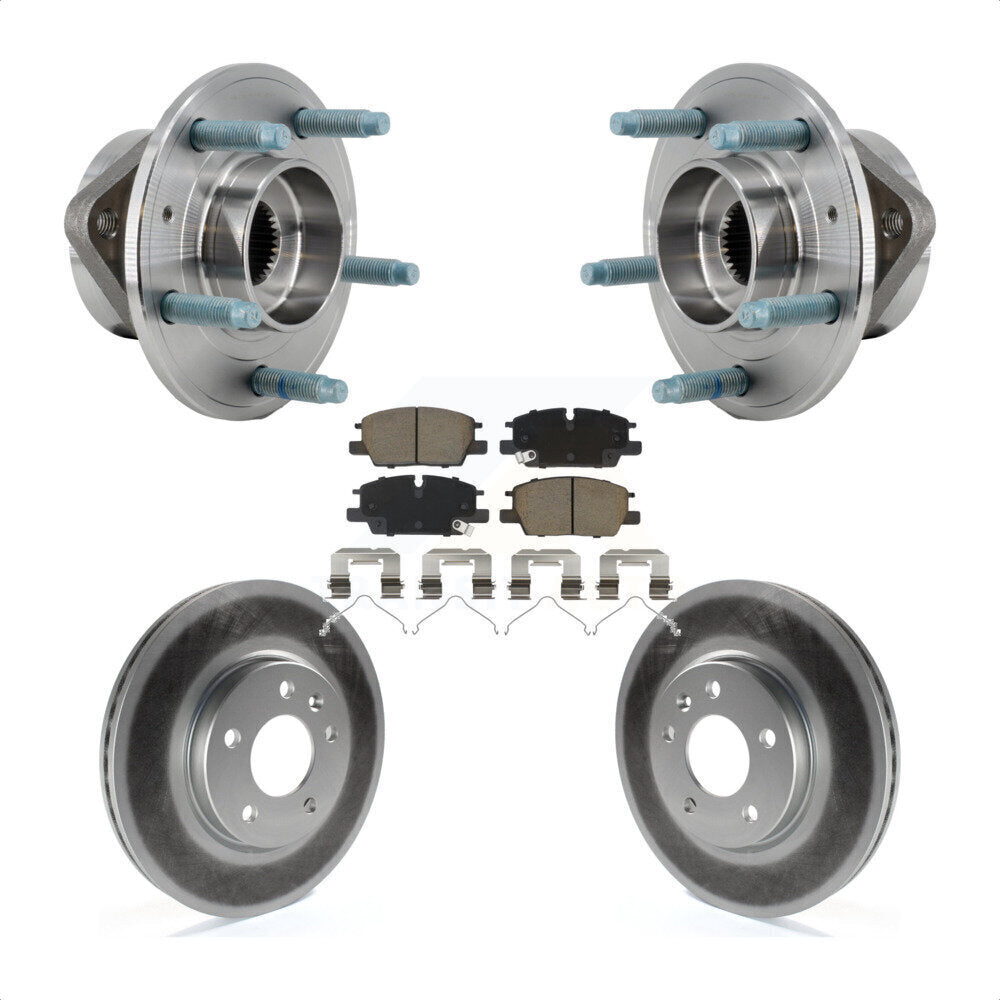 Kit de Rotor et de plaquettes de frein revêtus de roulement de moyeu avant, pour Chevrolet Equinox GMC Terrai