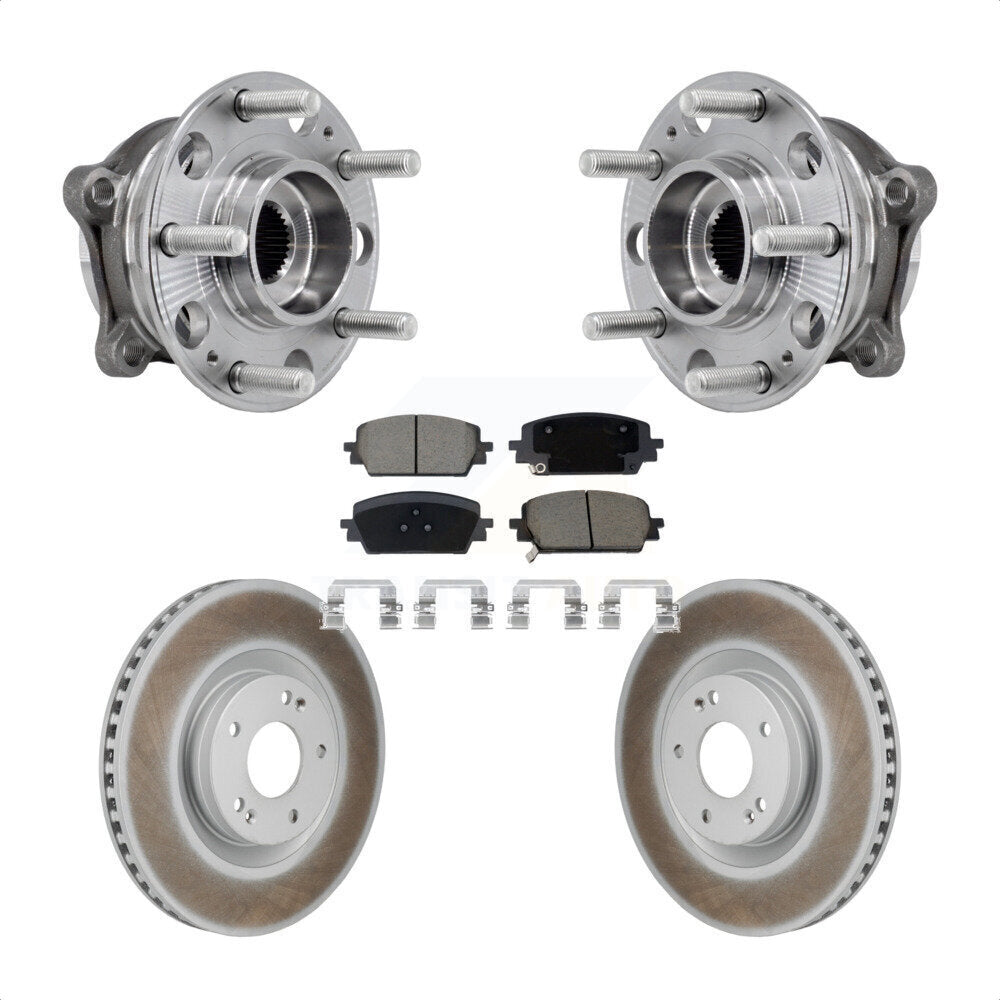Kit de plaquettes de Rotor de frein, manteau de roulement de moyeu avant, pour Hyundai Santa Fe Kia Sorento Cru