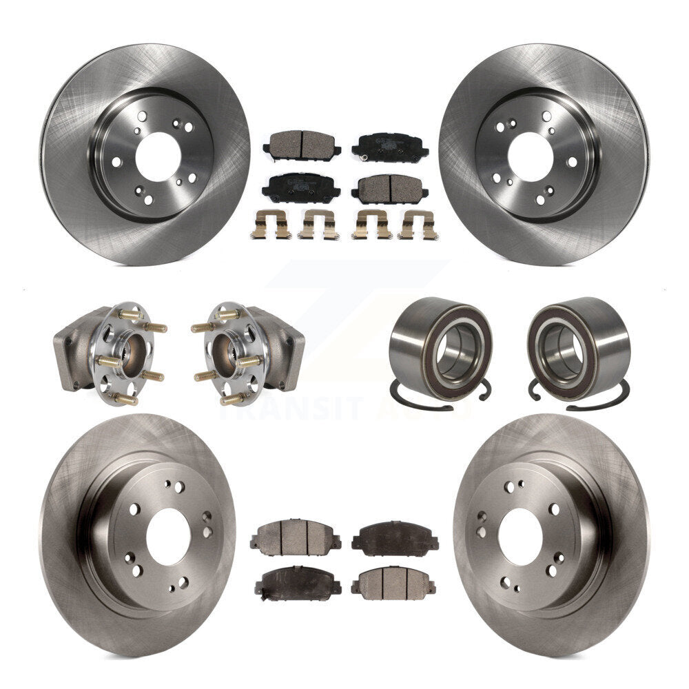 Kit de rotor et de plaquettes de frein avec roulement de moyeu avant et arrière (10 pièces) pour Honda HR-V AW 2016 – 2022