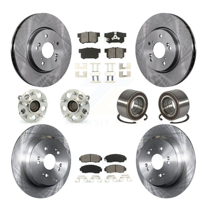 Kit de rotor et de plaquettes de frein avec roulement de moyeu avant et arrière (10 pièces) pour Honda CR-V FW 2007 – 2011