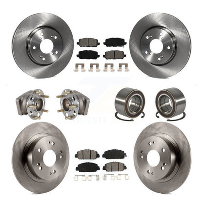 Kit de rotor et de plaquettes de frein avec roulement de moyeu avant et arrière (10 pièces) pour Honda HR-V AW 2016 – 2022