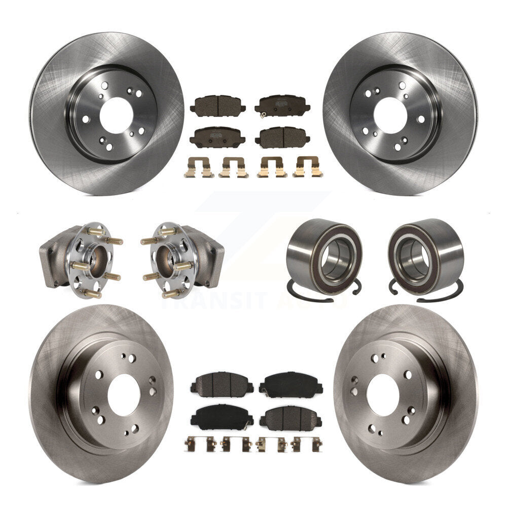 Kit de rotor et de plaquettes de frein avec roulement de moyeu avant et arrière (10 pièces) pour Honda HR-V AW 2016 – 2022