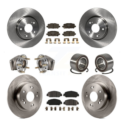 Kit de rotor et de plaquettes de frein avec roulement de moyeu avant et arrière (10 pièces) pour Honda HR-V AW 2016 – 2022