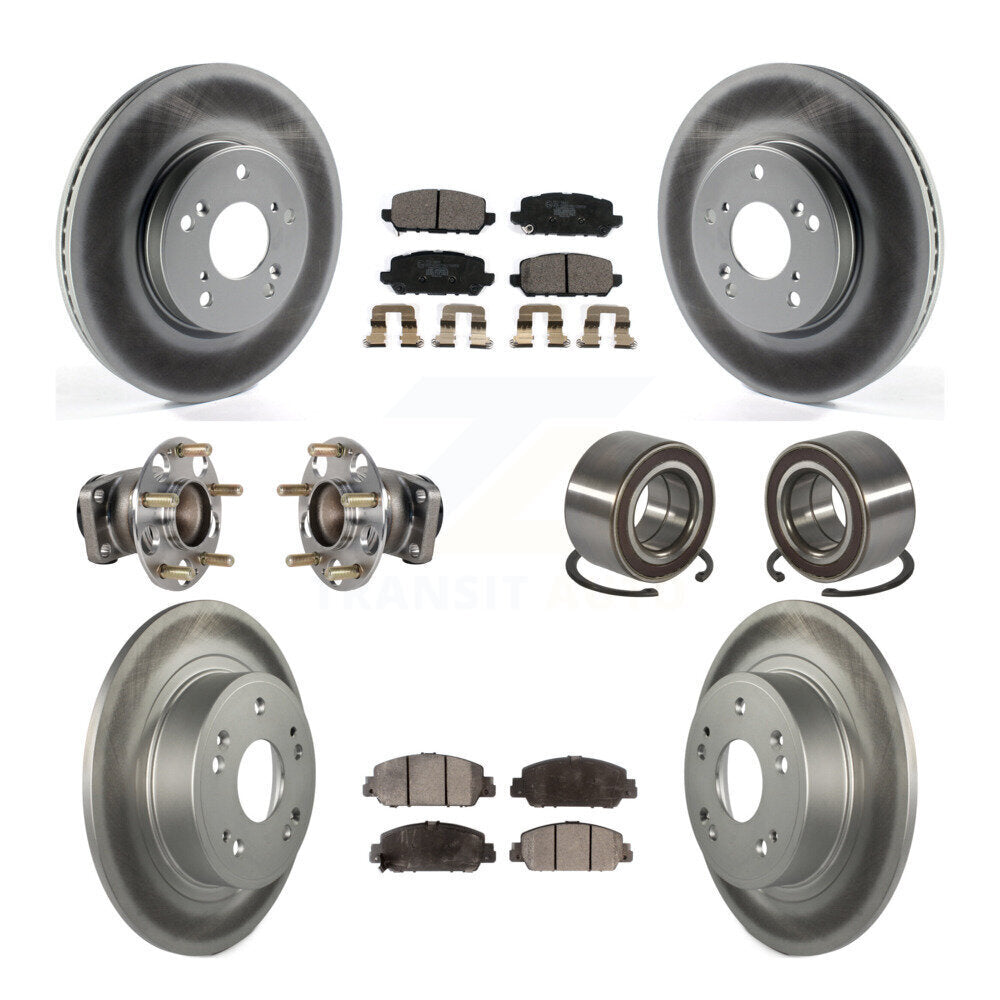 Kit de plaquettes de rotor de frein, roulement de moyeu avant et arrière (10 pièces) pour Honda HR-V FW 16-22