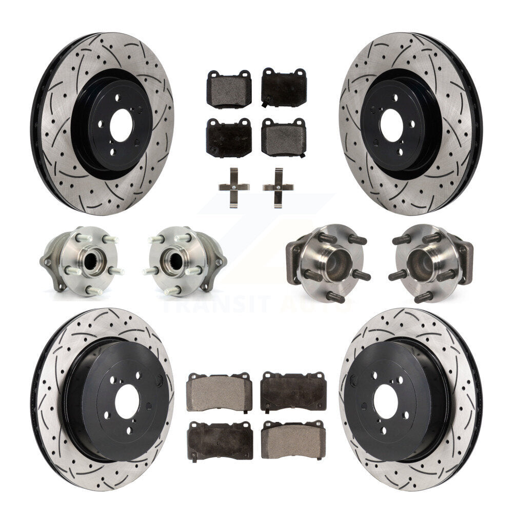 Kit de plaquettes de rotor de frein, roulement de moyeu avant et arrière (10 pièces), pour Subaru BRZ Toyota 8