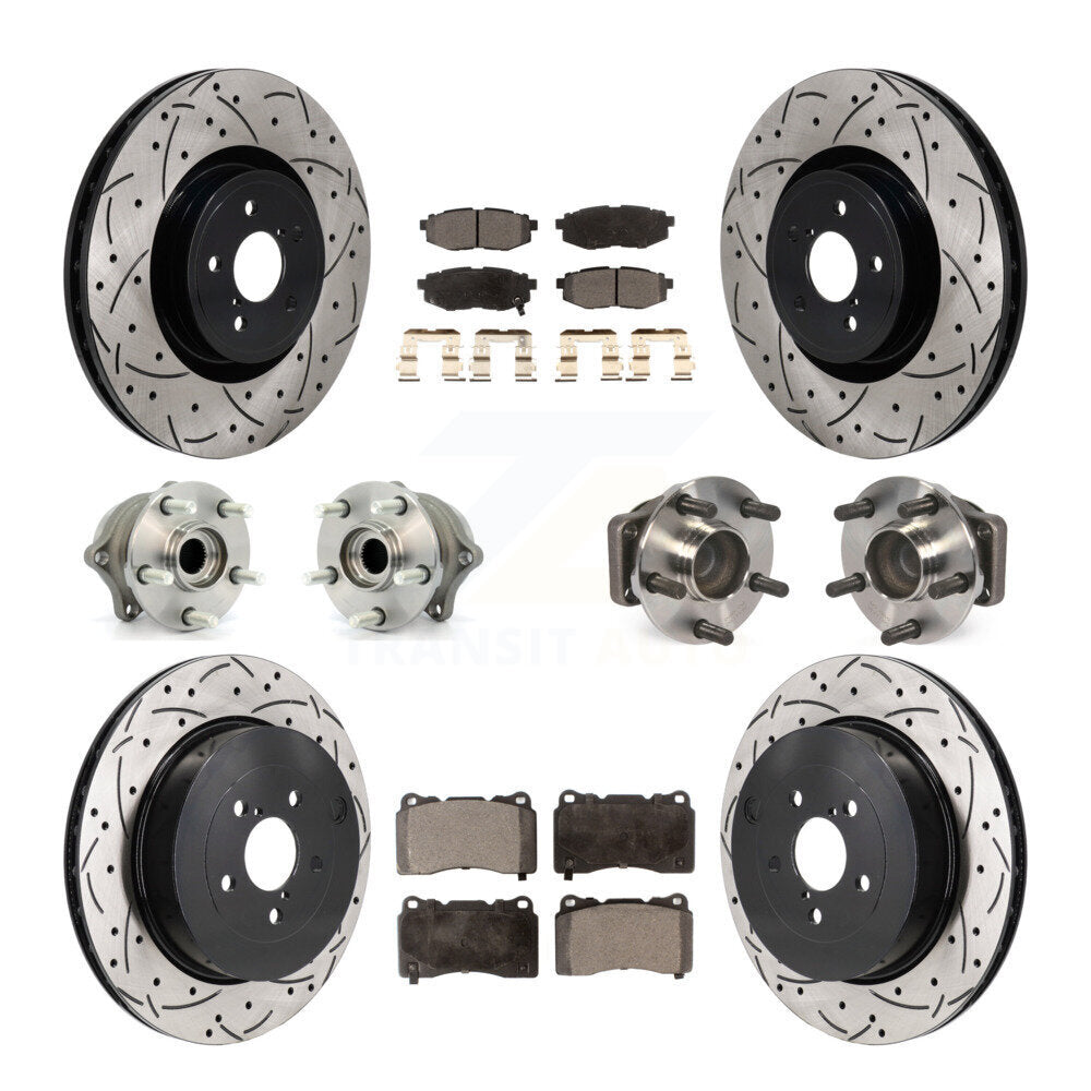 Kit de plaquettes de rotor de frein, roulement de moyeu avant et arrière (10 pièces) pour Subaru BRZ Bas 2017