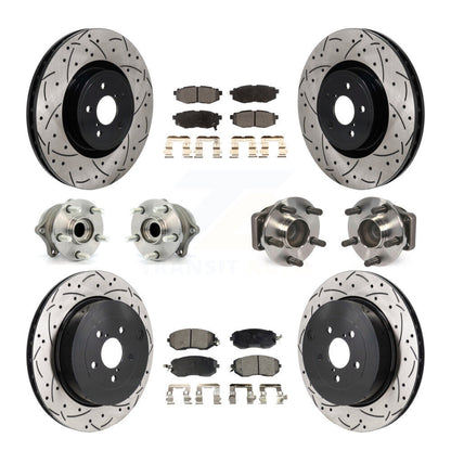 Kit de plaquettes de rotor de frein, roulement de moyeu avant et arrière (10 pièces) pour Toyota 86 Base/G 19