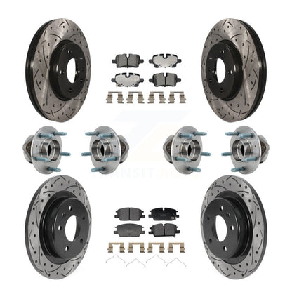 Kit de plaquettes de Rotor de frein, roulement de moyeu avant et arrière (10 pièces) pour Chevrolet Equinox GM