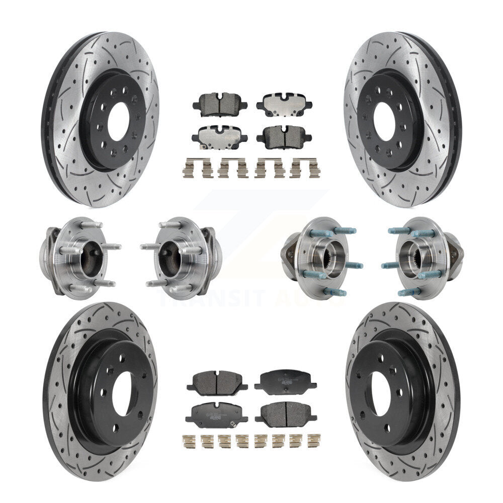 Kit de plaquettes de Rotor de frein, roulement de moyeu avant et arrière (10 pièces) pour Chevrolet Equinox GM