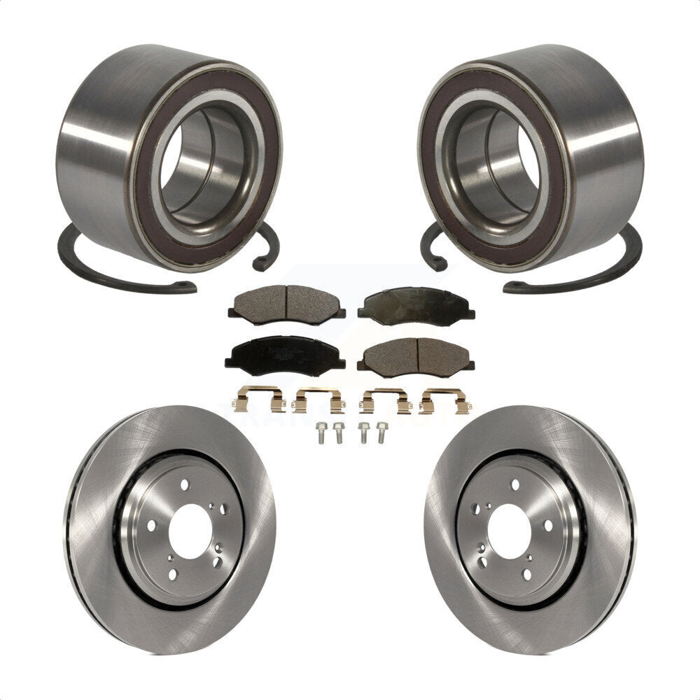 Kit de rotors et plaquettes de frein à disque de roulement de roue avant pour Honda Odyssey 2018 – 2023