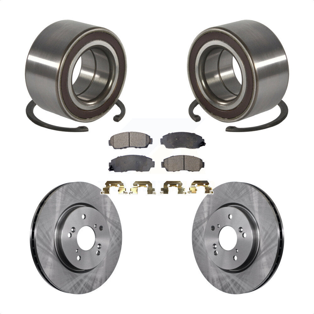 Kit de rotors et plaquettes de frein à disque de roulement de roue avant pour Honda CR-V Acura RDX