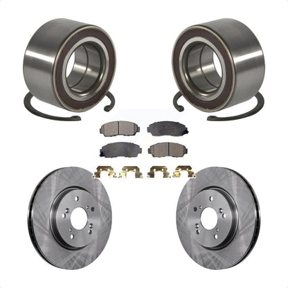Kit de rotors et plaquettes de frein à disque de roulement de roue avant pour Honda CR-V Acura RDX