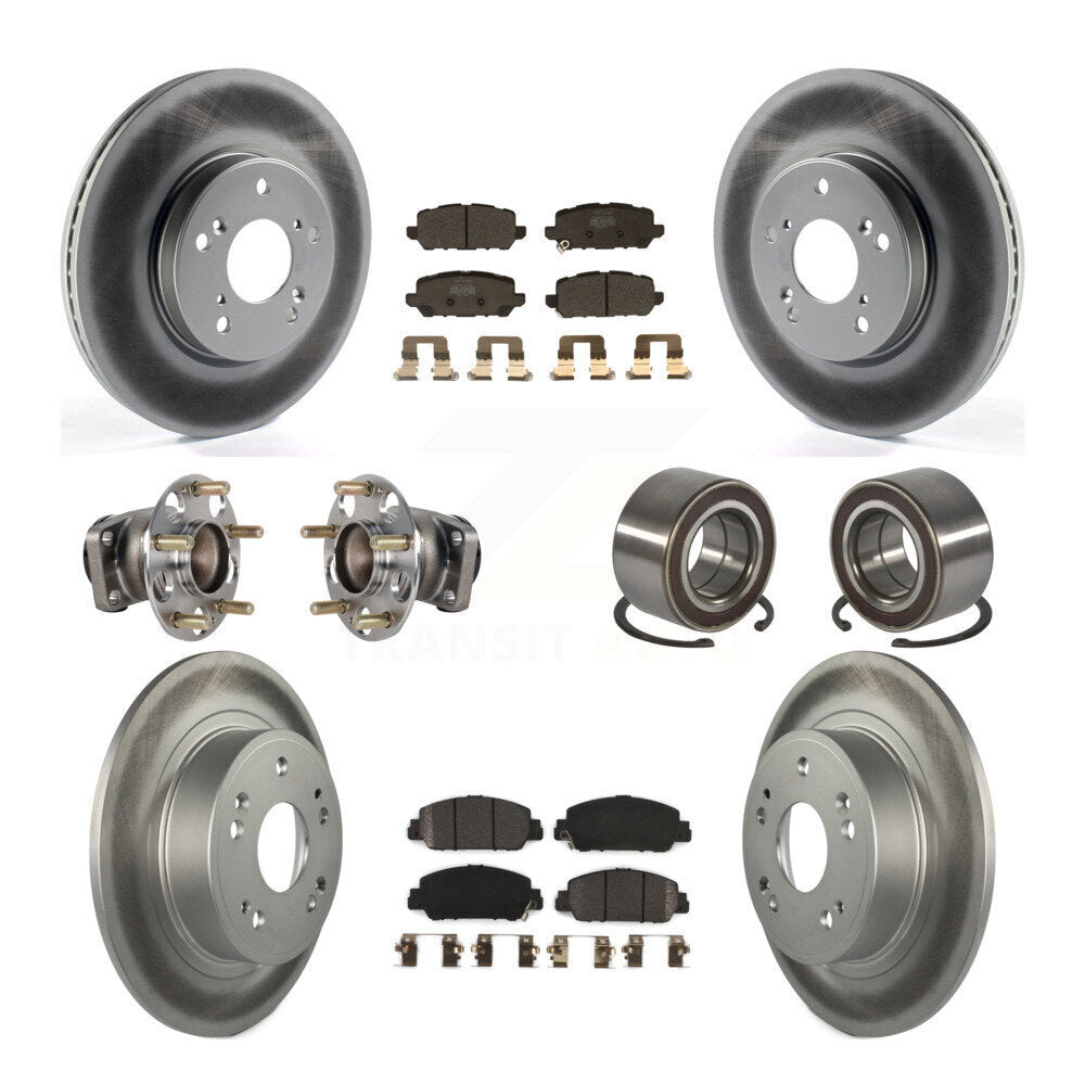 Kit de plaquettes de rotor de frein, roulement de moyeu avant et arrière (10 pièces) pour Honda HR-V FW 16-22