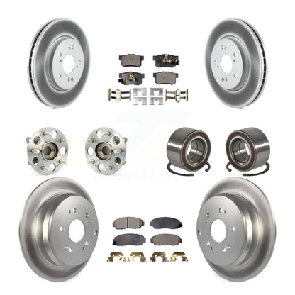 Kit de plaquettes de rotor de frein, roulement de moyeu avant et arrière (10 pièces) pour Honda CR-V Acura RD