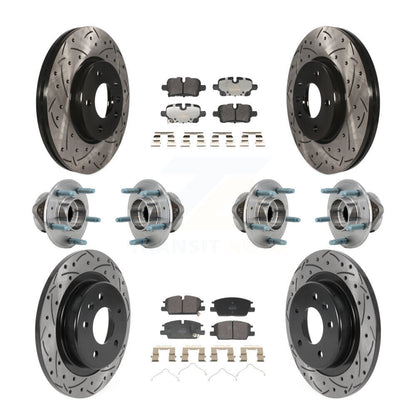 Kit de plaquettes de Rotor de frein, roulement de moyeu avant et arrière (10 pièces) pour Chevrolet Equinox GM