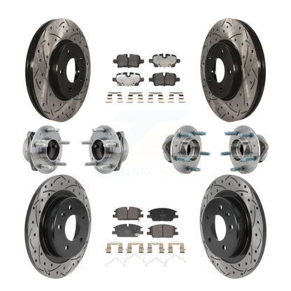 Kit de plaquettes de Rotor de frein, roulement de moyeu avant et arrière (10 pièces) pour Chevrolet Equinox GM