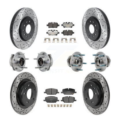 Kit de plaquettes de Rotor de frein, roulement de moyeu avant et arrière (10 pièces) pour Chevrolet Equinox GM