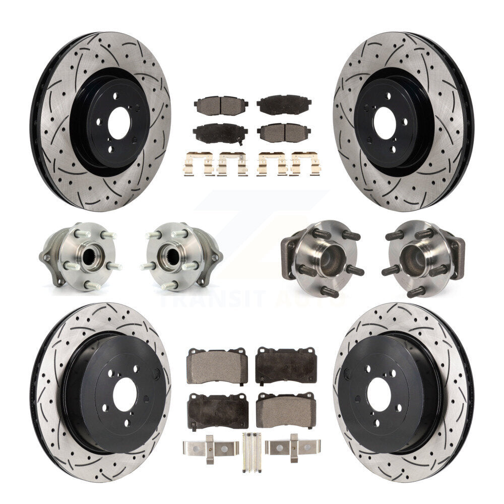 Kit de plaquettes de rotor de frein, roulement de moyeu avant et arrière (10 pièces) pour Subaru BRZ Bas 2017