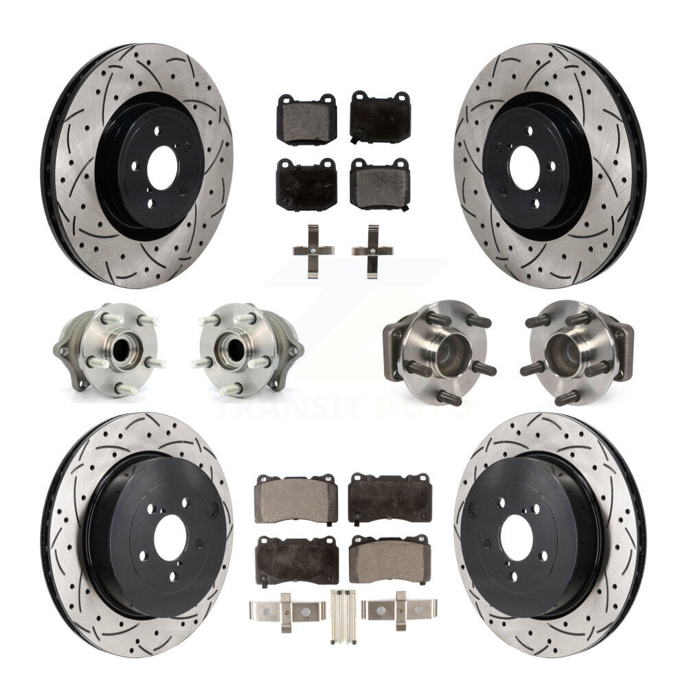 Kit de plaquettes de rotor de frein, roulement de moyeu avant et arrière (10 pièces), pour Subaru BRZ Toyota 8