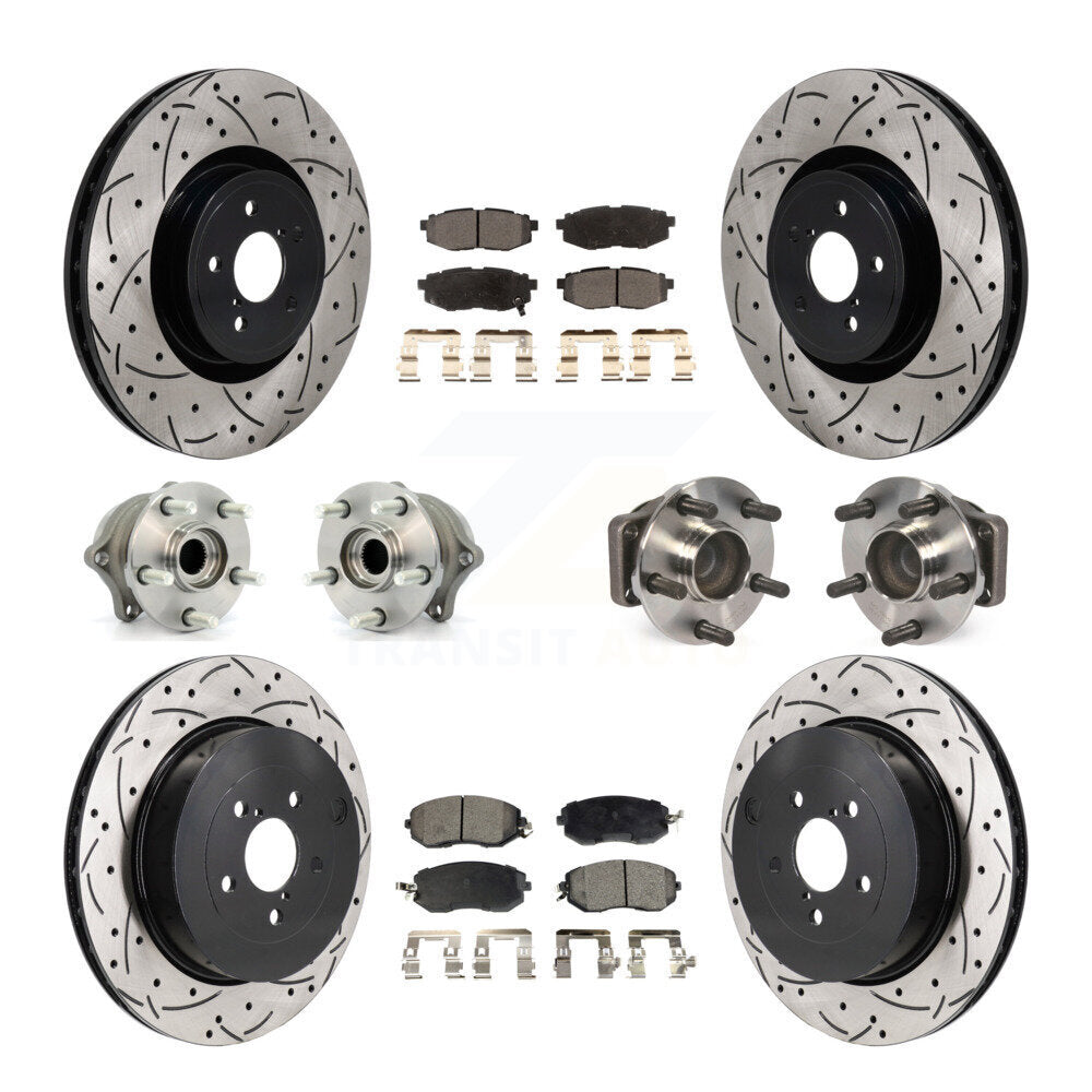 Kit de plaquettes de rotor de frein, roulement de moyeu avant et arrière (10 pièces) pour Toyota 86 Base/G 19