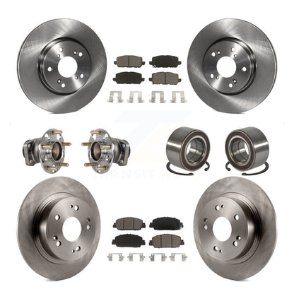 Kit de rotor et de plaquettes de frein avec roulement de moyeu avant et arrière (10 pièces) pour Honda HR-V FW 2016 – 2022