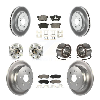 Kit de plaquettes de rotor de frein, roulement de moyeu avant et arrière (10 pièces) pour Honda CR-V Acura RD