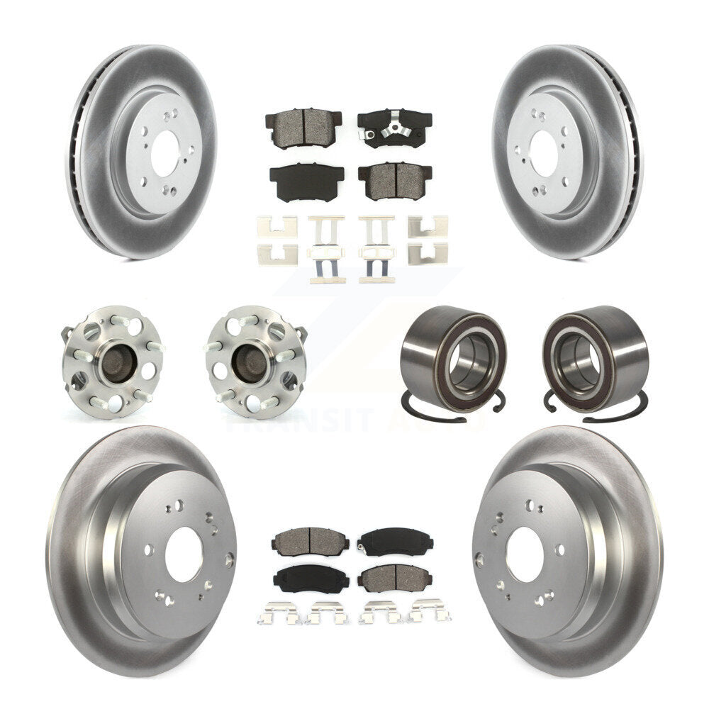 Kit de plaquettes de rotor de frein, roulement de moyeu avant et arrière (10 pièces) pour Honda CR-V FW 07-11