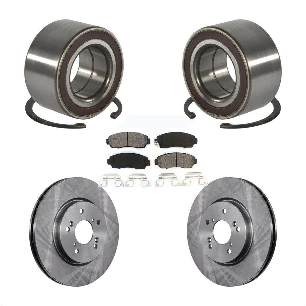 Kit de rotors et plaquettes de frein à disque de roulement de roue avant pour Honda CR-V Acura RDX