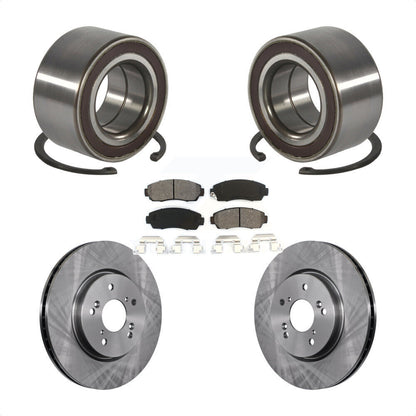 Kit de rotors et plaquettes de frein à disque de roulement de roue avant pour Honda CR-V Acura RDX