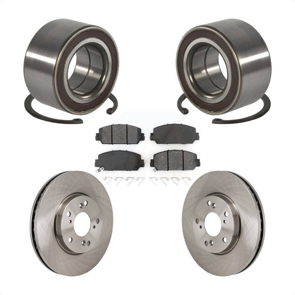 Kit de rotors et plaquettes de frein à disque de roulement de roue avant pour Honda Clarity 2017 – 2021