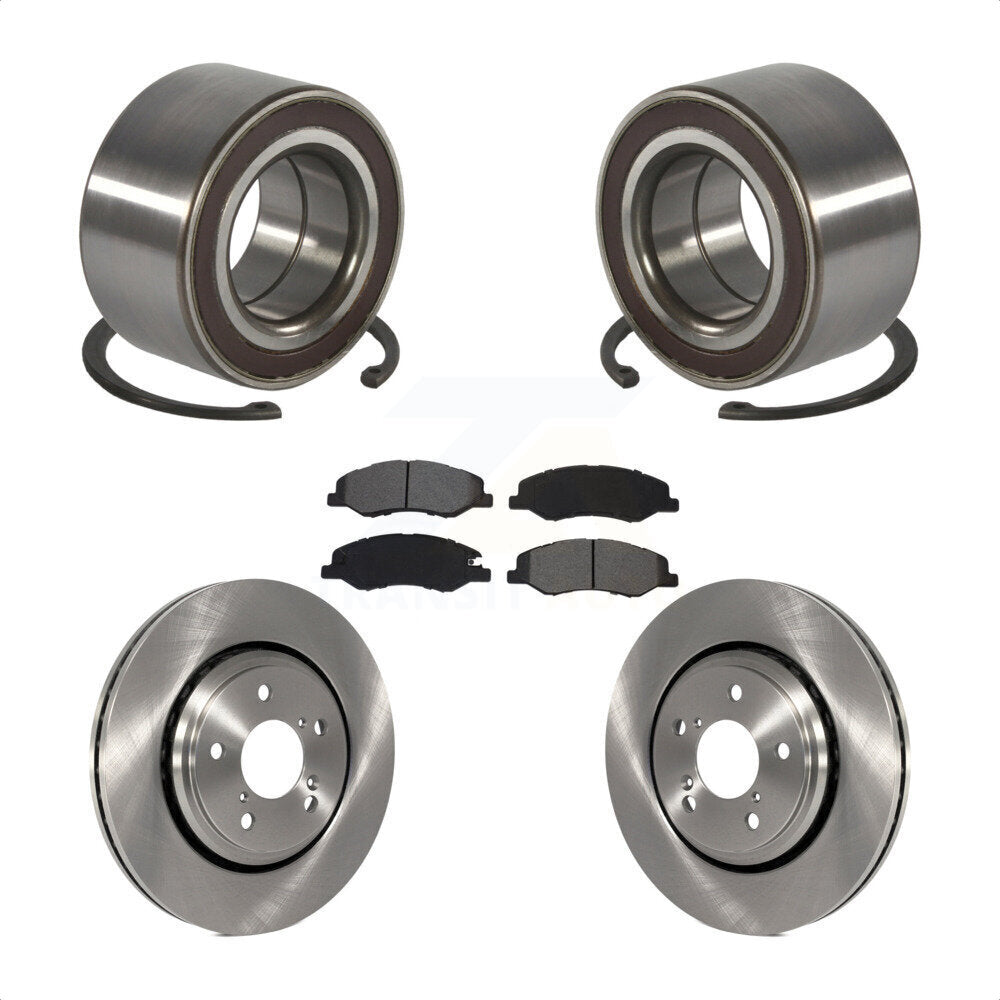 Kit de rotors et plaquettes de frein à disque de roulement de roue avant pour Honda Odyssey 2018 – 2023