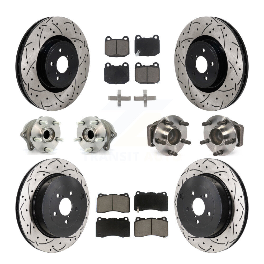 Kit de plaquettes de rotor de frein, roulement de moyeu avant et arrière (10 pièces), pour Subaru BRZ Toyota 8