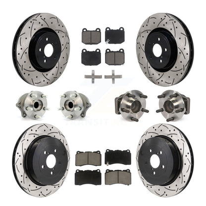 Kit de plaquettes de rotor de frein, roulement de moyeu avant et arrière (10 pièces), pour Subaru BRZ Toyota 8