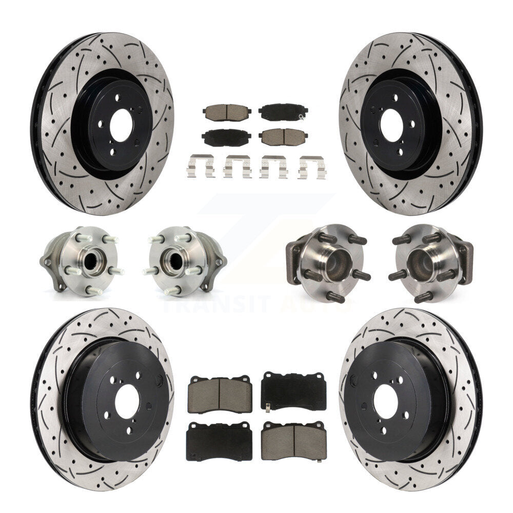 Kit de plaquettes de rotor de frein, roulement de moyeu avant et arrière (10 pièces) pour Subaru BRZ Bas 2017