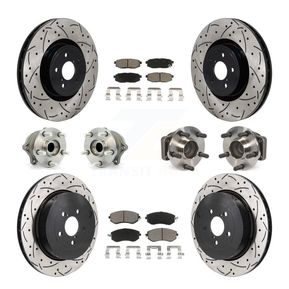 Kit de plaquettes de rotor de frein, roulement de moyeu avant et arrière (10 pièces) pour Toyota 86 Base/G 19