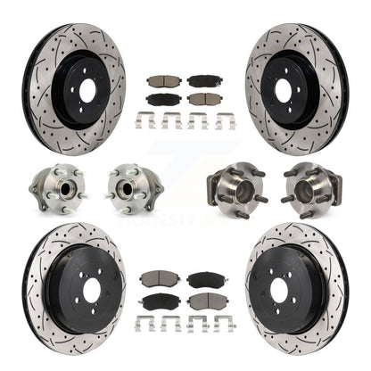 Kit de plaquettes de rotor de frein, roulement de moyeu avant et arrière (10 pièces) pour Toyota 86 Base/G 19