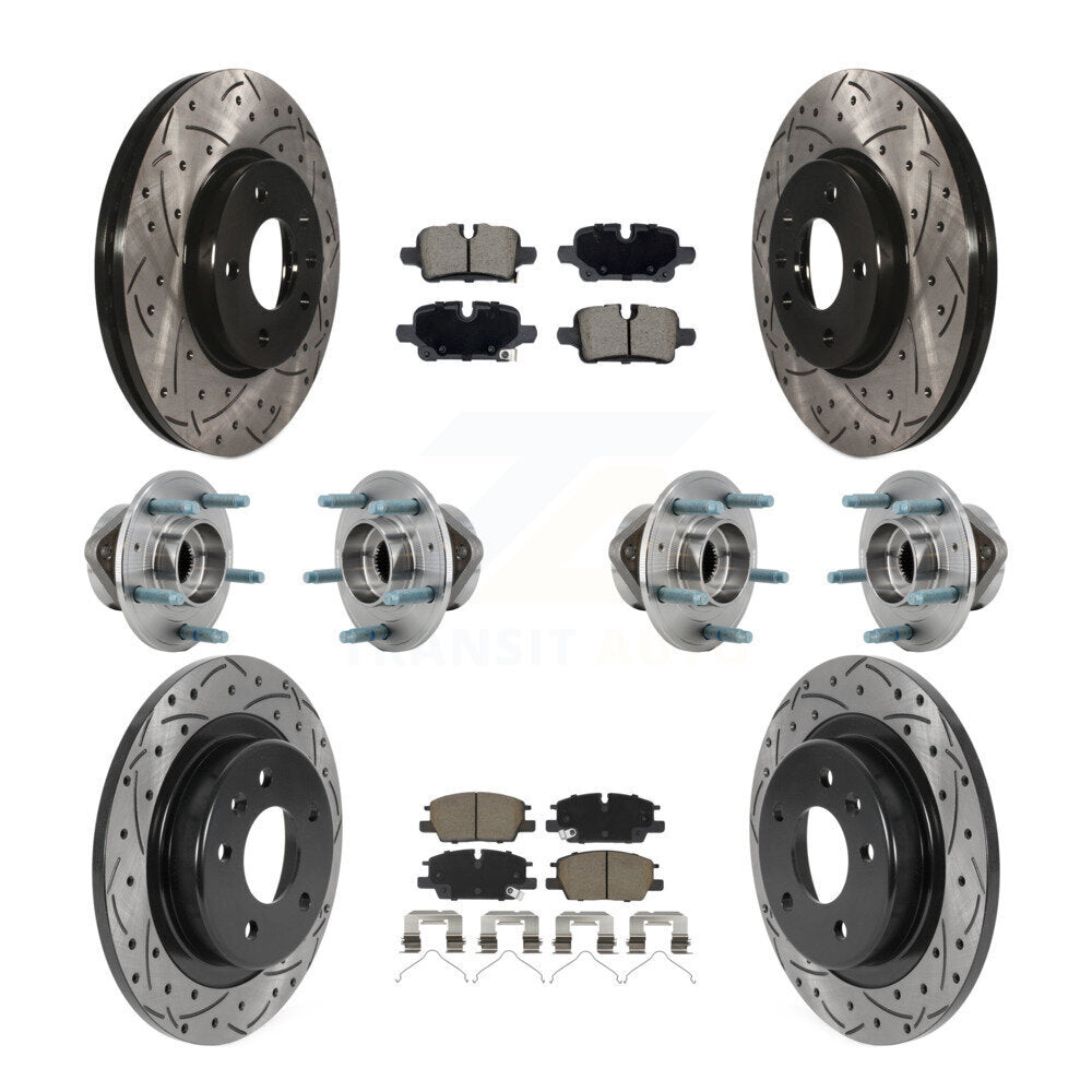 Kit de plaquettes de Rotor de frein, roulement de moyeu avant et arrière (10 pièces) pour Chevrolet Equinox GM