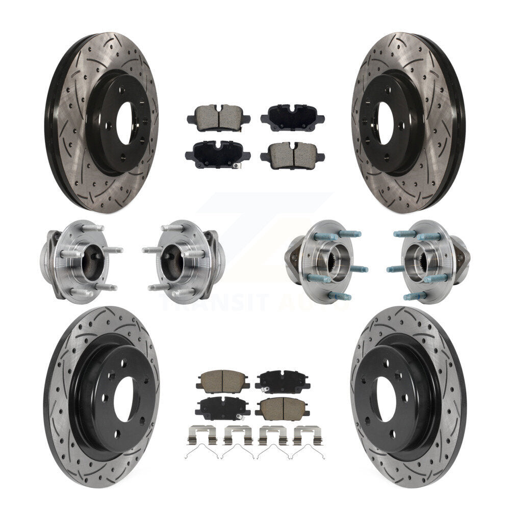Kit de plaquettes de Rotor de frein, roulement de moyeu avant et arrière (10 pièces) pour Chevrolet Equinox GM