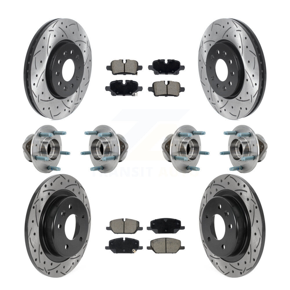 Kit de plaquettes de Rotor de frein, roulement de moyeu avant et arrière (10 pièces) pour Chevrolet Equinox GM