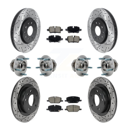 Kit de plaquettes de Rotor de frein, roulement de moyeu avant et arrière (10 pièces) pour Chevrolet Equinox GM