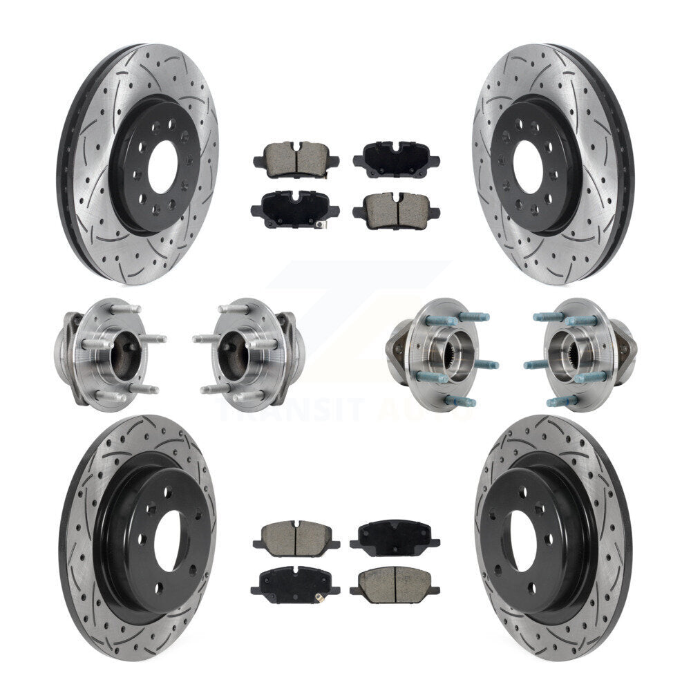 Kit de plaquettes de Rotor de frein, roulement de moyeu avant et arrière (10 pièces) pour Chevrolet Equinox GM