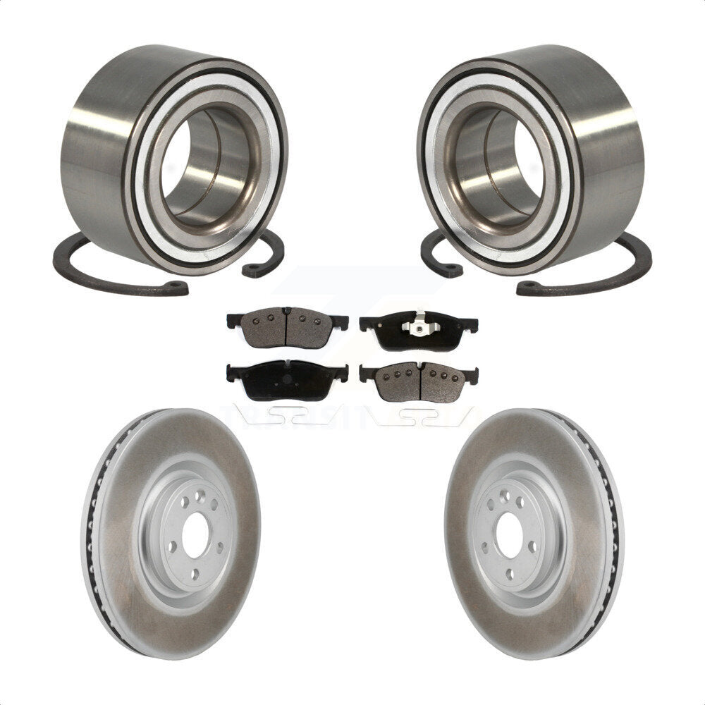 Kit de Rotor et plaquettes de frein revêtus de roulement de roue avant, pour Land Rover Discovery Spor