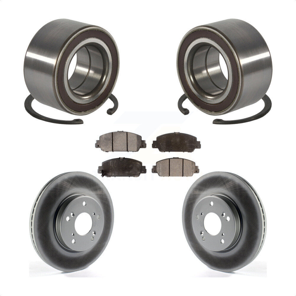 Kit de Rotor et de plaquettes de frein à disque revêtu de roulement de roue avant, pour Honda HR-2016 – 2022