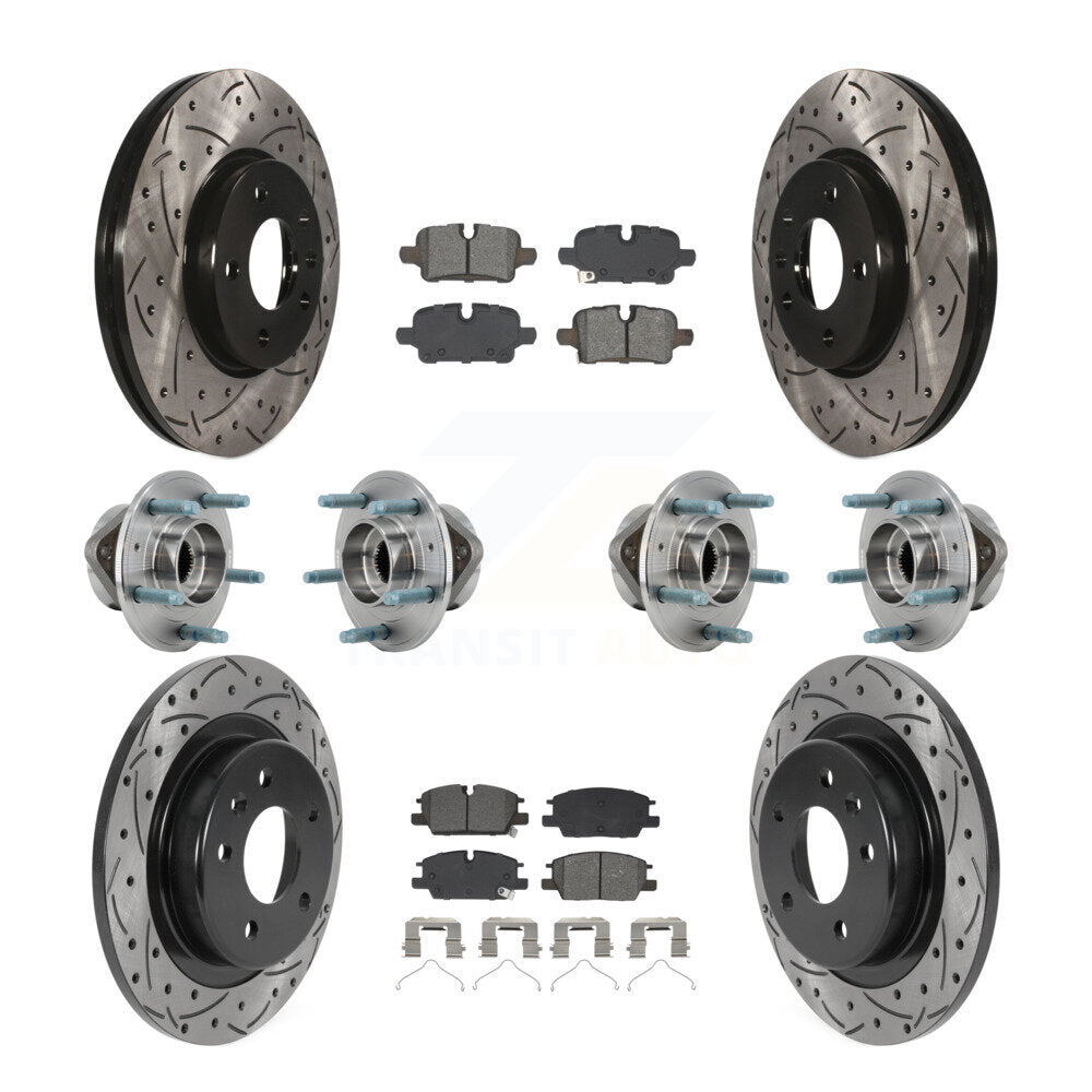 Kit de plaquettes de Rotor de frein, roulement de moyeu avant et arrière (10 pièces) pour Chevrolet Equinox GM