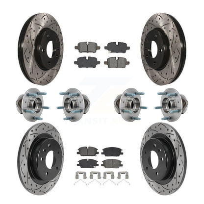 Kit de plaquettes de Rotor de frein, roulement de moyeu avant et arrière (10 pièces) pour Chevrolet Equinox GM