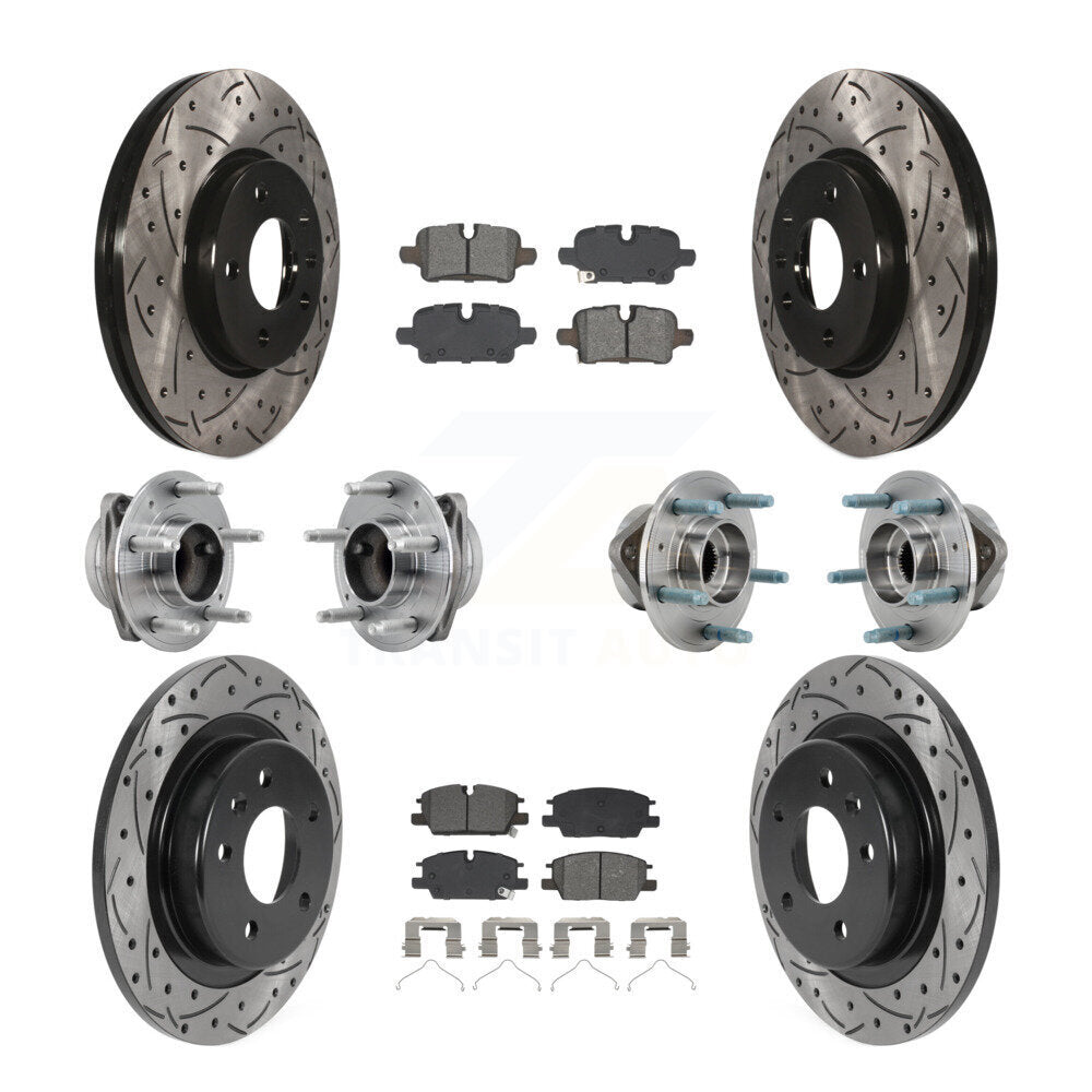 Kit de plaquettes de Rotor de frein, roulement de moyeu avant et arrière (10 pièces) pour Chevrolet Equinox GM