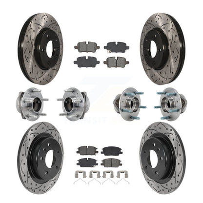 Kit de plaquettes de Rotor de frein, roulement de moyeu avant et arrière (10 pièces) pour Chevrolet Equinox GM